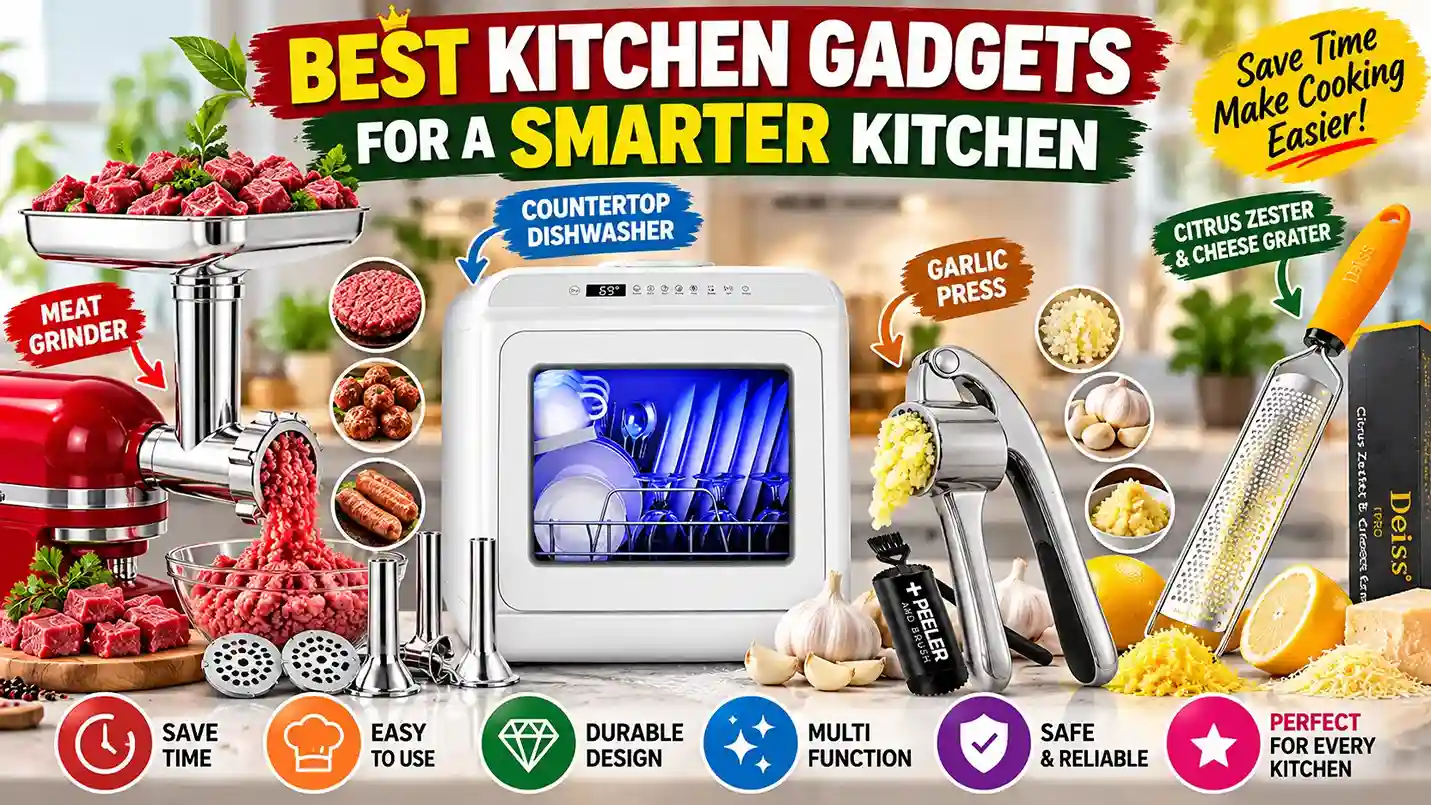 Best vegetable slicer and dicer tools for easy meal prep, featuring a Gramercy mandoline slicer, Fullstar vegetable chopper, Spring Chef box grater, and rotary shredder for slicing, dicing, grating, and shredding fresh vegetables.
