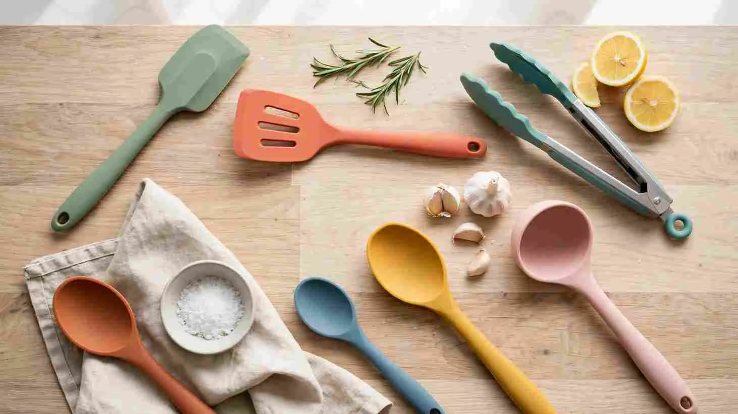 best silicone cooking utensils set and best heat resistant silicone spatula set